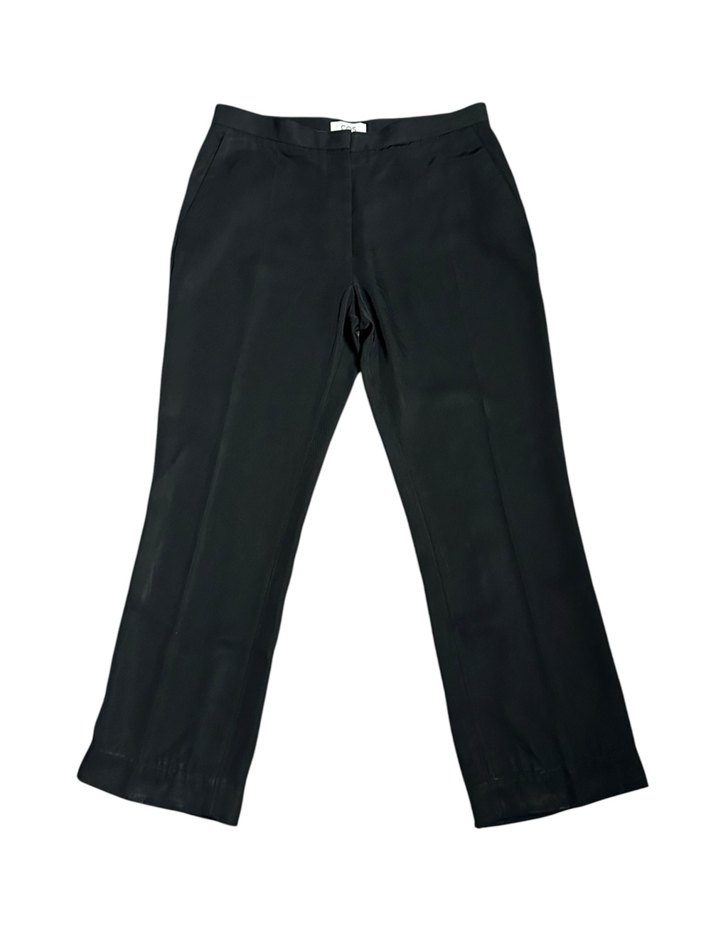 COS Dress Pants Women's Size 10 Black Straight Leg Hemmed 24" Inseam